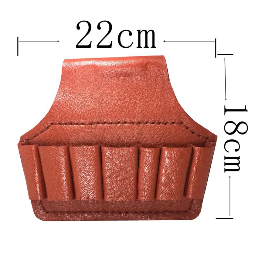 

Утолщенная поясная сумка для инструментов из коровьей кожи, портативная поясная сумка для инструментов с 5/7 карманами для технических спец...