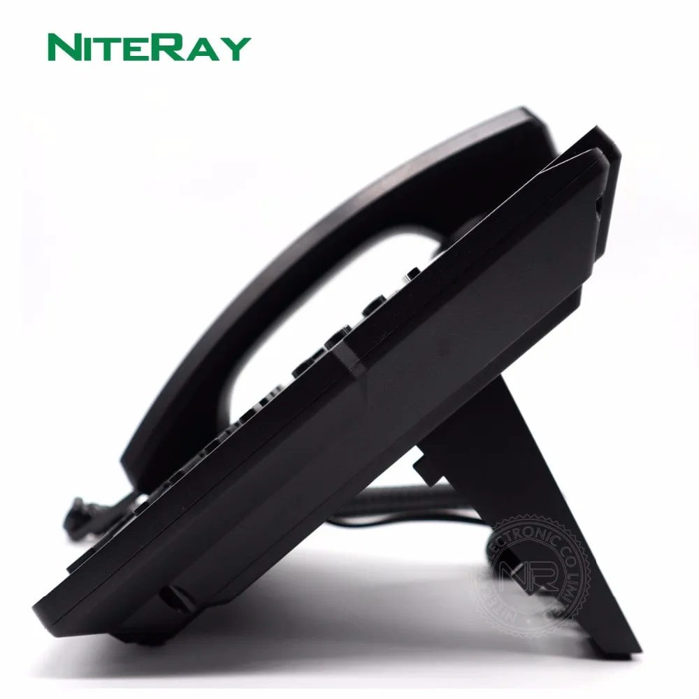 

1 POE 2 SIP Lines Entry-level Business IP Phone,VOIP Telephone with RJ9 Headset Interface NiteRay