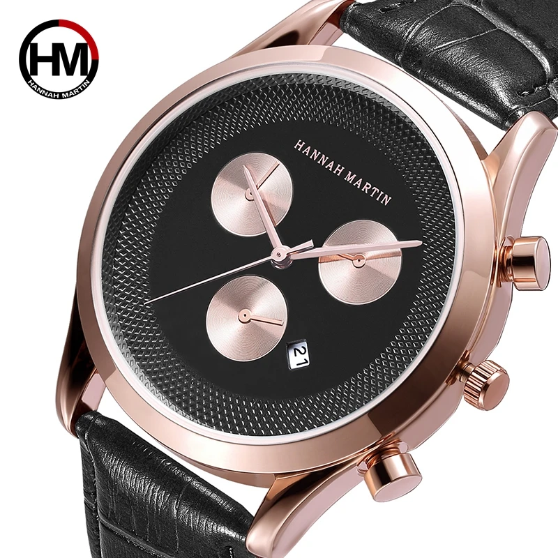 Hannah Martin Top Brand Luxury Wrist Watch Men Sport Auto Date Men's Waterproof Watches Clock kol saati reloj hombre | Наручные часы