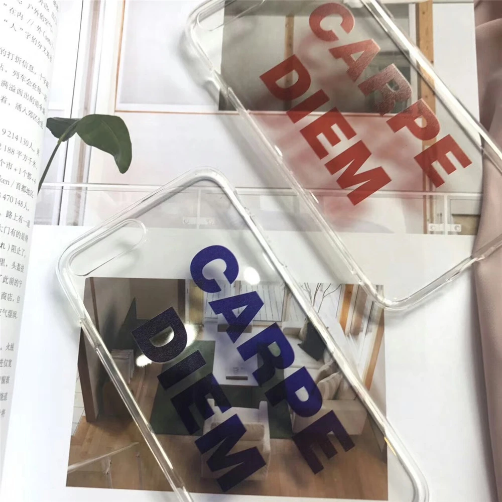 Fashion Simple Lover Red Blue Text Transparent Soft TPU phone case For iphone 7 iPhone 6 6S Plus Fundas Capa Cover |