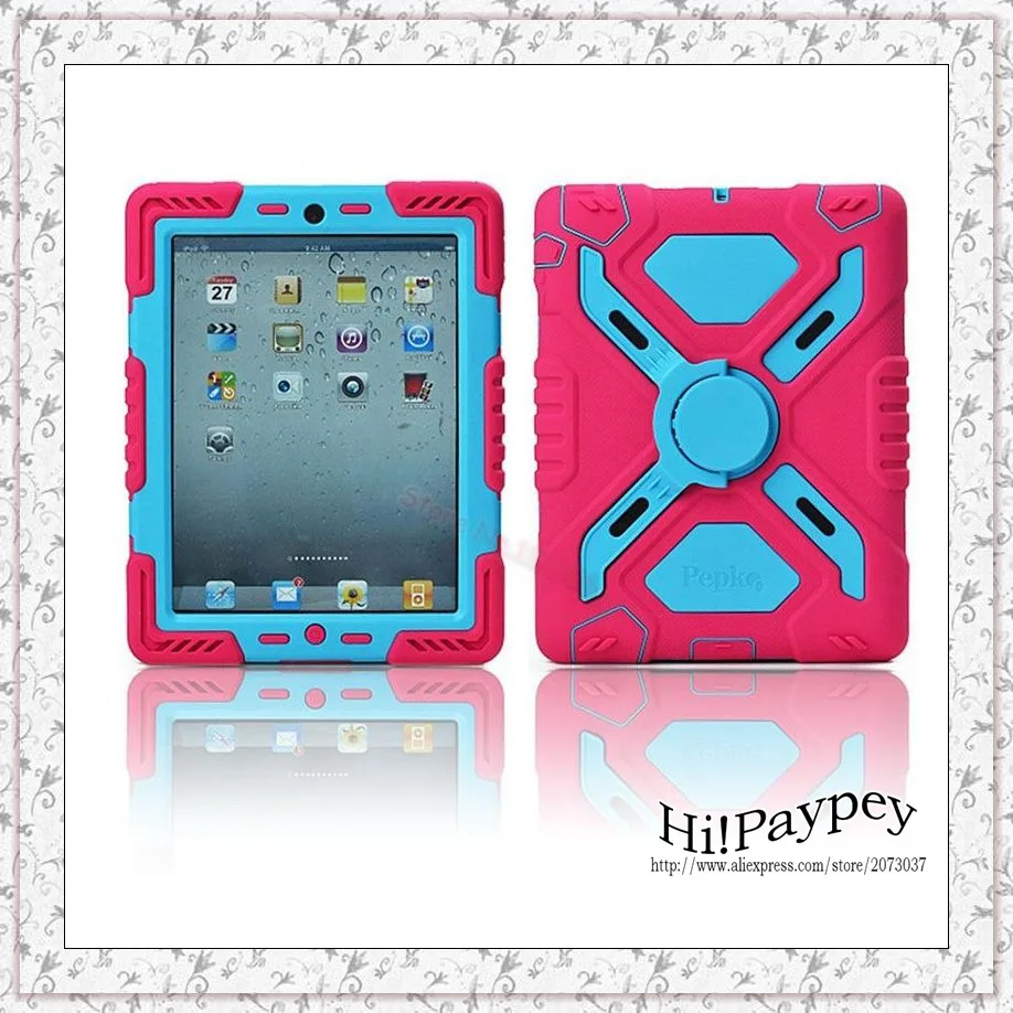 Pepkoo Defender Military Spider Stand водонепроницаемый грязезащитный ударопрочный чехол для IPad Mini 1 2 3 Защитная оболочка из силикона