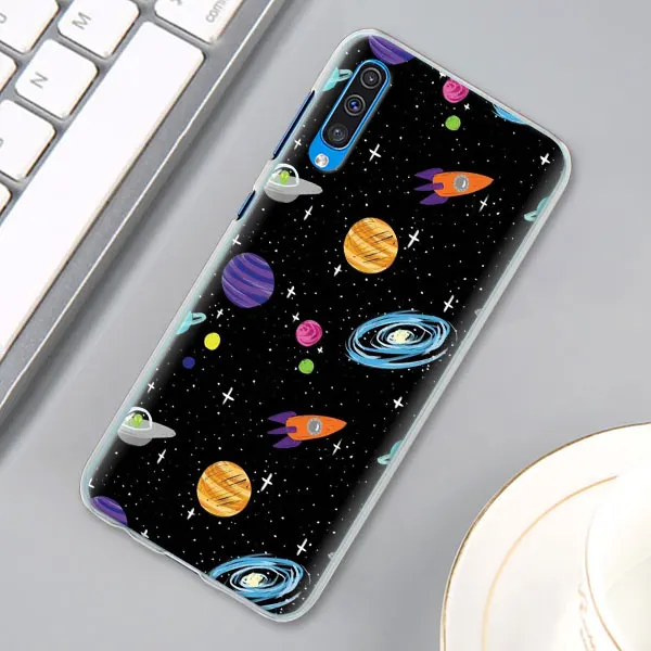 Space Love солнце и луна звезда рисунок чехол КРЫШКА ДЛЯ samsung Galaxy A30 A40 A50 A70 A6 A8 плюс A7 A9 M30 чехол для телефона Coque - Цвет: 03