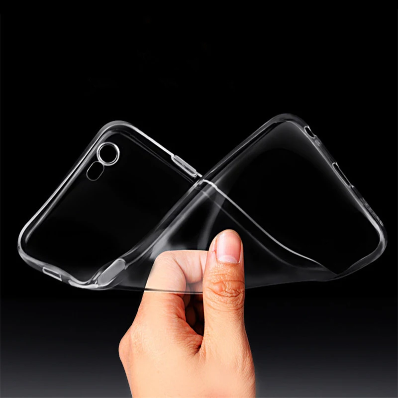 Чехол для iPhone X 8 7 6 6s Plus прозрачный мягкий ТПУ чехол силиконовый защитный рукав 5 5S
