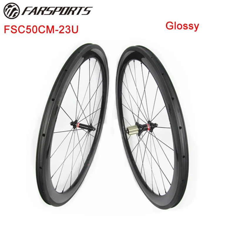 

Far sports carbon wheels 50mm clincher 23mm wide with novatec hub and sapim spokes novatec carbon wheels ( FSC50CM-23U ) 700C