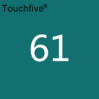 61 1 шт. TouchFive опционально 168 цветов эскизные маркеры на спиртовой основе маркеры цветной маркер набор художественные принадлежности ручка для школы - Цвет: 61