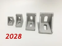 50pcslots 2028 corner fitting angle aluminum 28 x 28 l connector bracket fastener match use 2028 industrial aluminum profile
