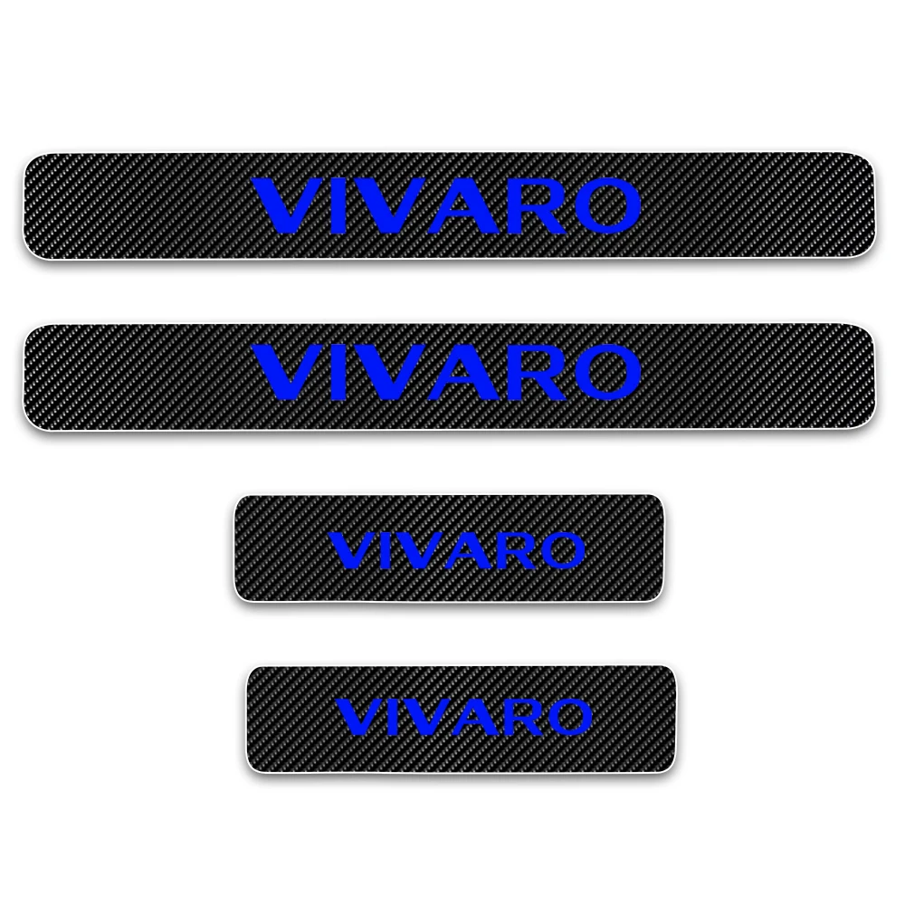 4Pcs Carbon Fiber Vinyl Car Door Protector Scuff Plate Sill Guards Sticker For Opel VIVARO Styling Auto Accessories | Автомобили и