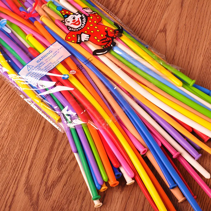 Zilue 100PCS/Lot Latex Balloons Modelling Animal Birthday Party Wedding Christmas Decoration Balloon Kids Toy Long Baloon | Дом и сад