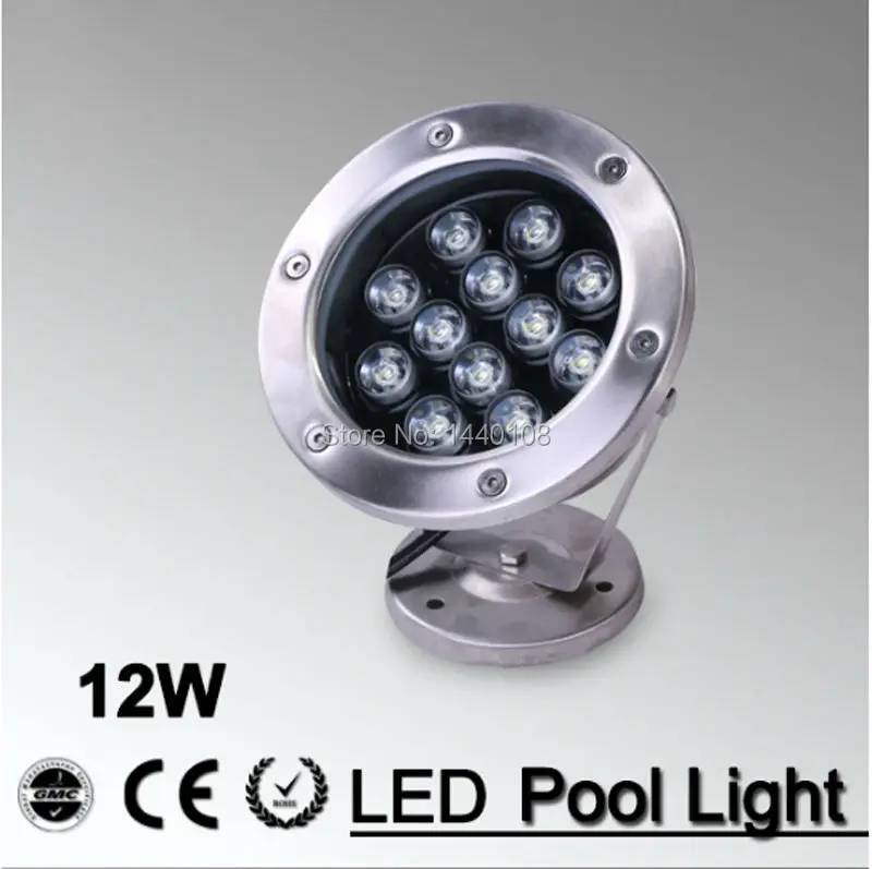 

10pcs/lot LED Underwater Light Ac85-265v 9w 12w 15w Swimming Pool Lamp Landscape Light , Warm White/ Pure White, Waterproof IP68