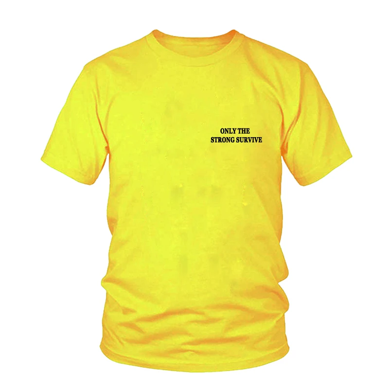 Женская футболка с надписью Only The Strong Survive модные футболки Passion Tees 90s повседневные