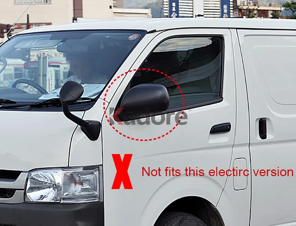 Противотуманные фары для Toyota Hiace Commuter 2005- ABS Хромированная Боковая дверь заднего вида зеркальные накладки отделка автомобиля аксессуары для укладки