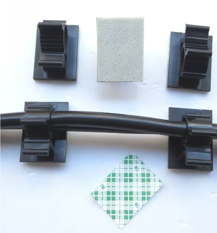 50 шт./лот 25*19 мм 3M Самоклеящиеся автомобильные кабельные клипсы Держатель кабеля для зарядки Отправка бесплатно.