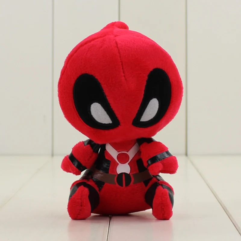 Deadpool 12-14 см Лига Справедливости, плюшевая мультяшная кукла Супермен, Бэтмен, чудо-женщина, Аквамен, вспышка, Черная пантера, Джокер, мягкая кукла - Цвет: Deadpool