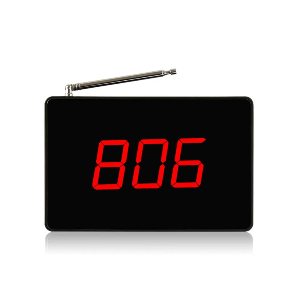 SINGCALL Calling System 1 Small Screen Display SC-R15 and 10pcs Waterproof Red Buttons APE310 for Customers | Компьютеры и офис