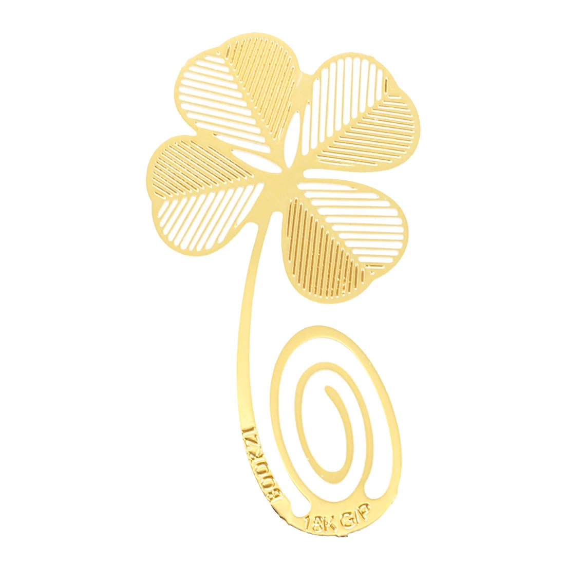 PPYY новый Золотой Клевер Закладка лист металлический подарок сувенир книга для