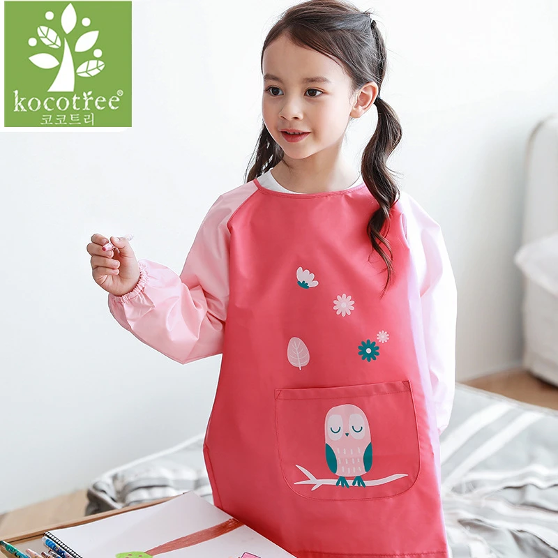 Детские нагрудники с мультяшными животными детские водонепроницаемые длинным