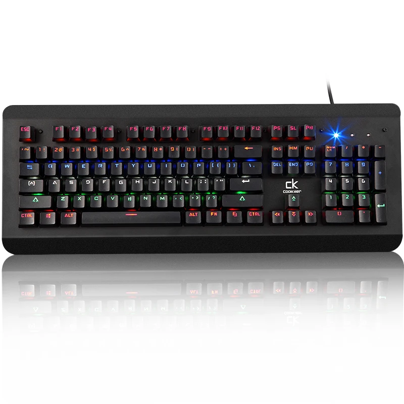 Gaming Keyboard Switchable Backlight Teclado Gamer with Mechanical 104 keys Blue Switch Keyboards Tablet Desktop | Компьютеры и офис