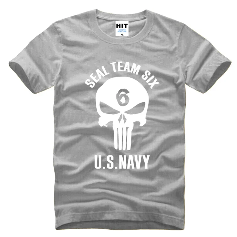 Seal Team Six US NAVY креативная Новинка для мужчин s Мужская футболка новая хлопковая футболка с короткими рукавами и круглым вырезом Camisetas Hombre