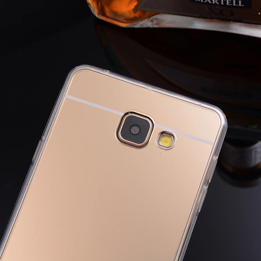 Телефонные Чехлы для Samsung Galaxy A7 2016 Зеркало чехол силиконовый A710 a710f сотовый