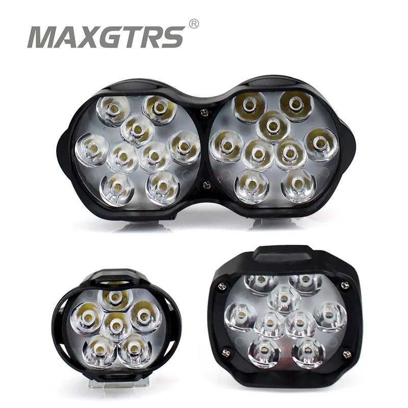 2x15W мотоцикл Led автомобилей внешняя фара для скутера 1500LM 8 85 В постоянного тока