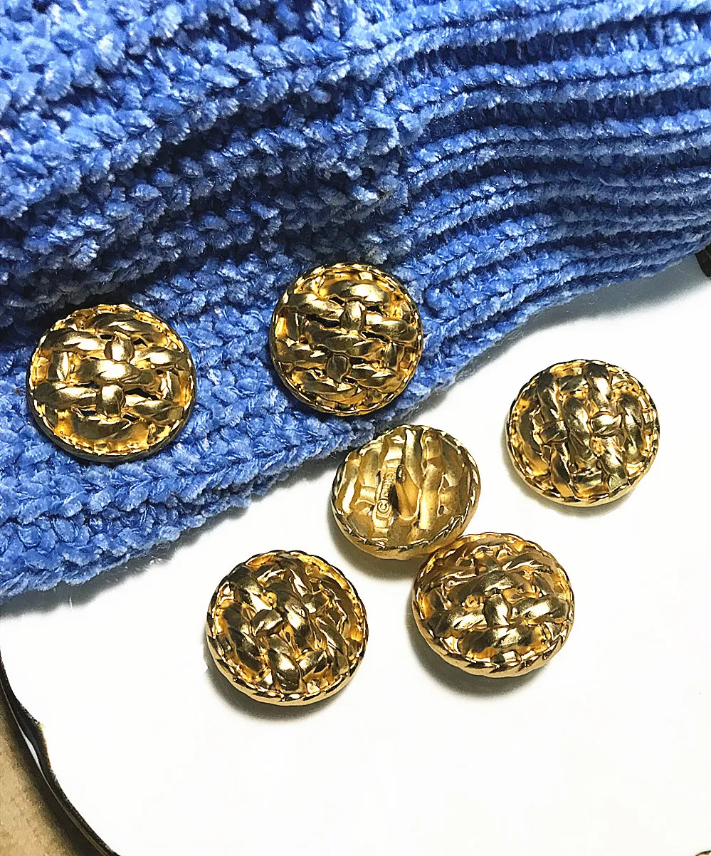 Новое поступление большие золотые металлические пуговицы для ткани пальто