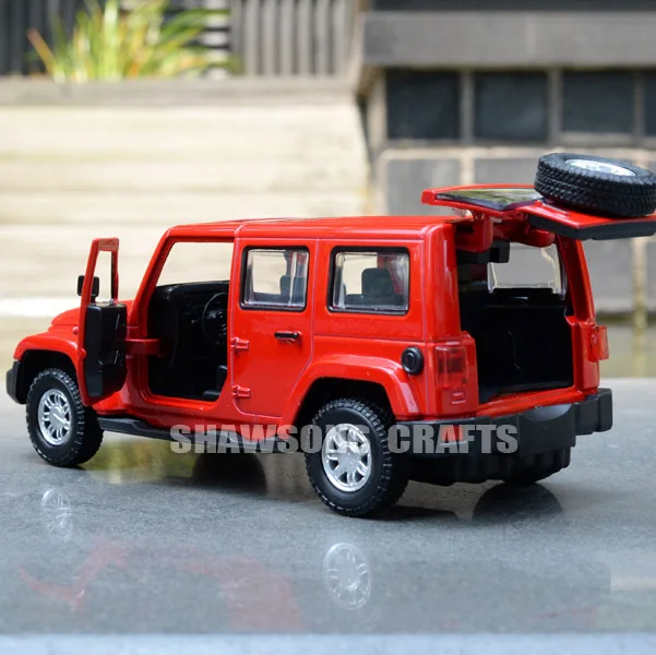 Литая металлическая 1:32 модель автомобиля Toysc Wrangler Sahara миниатюрная Реплика со