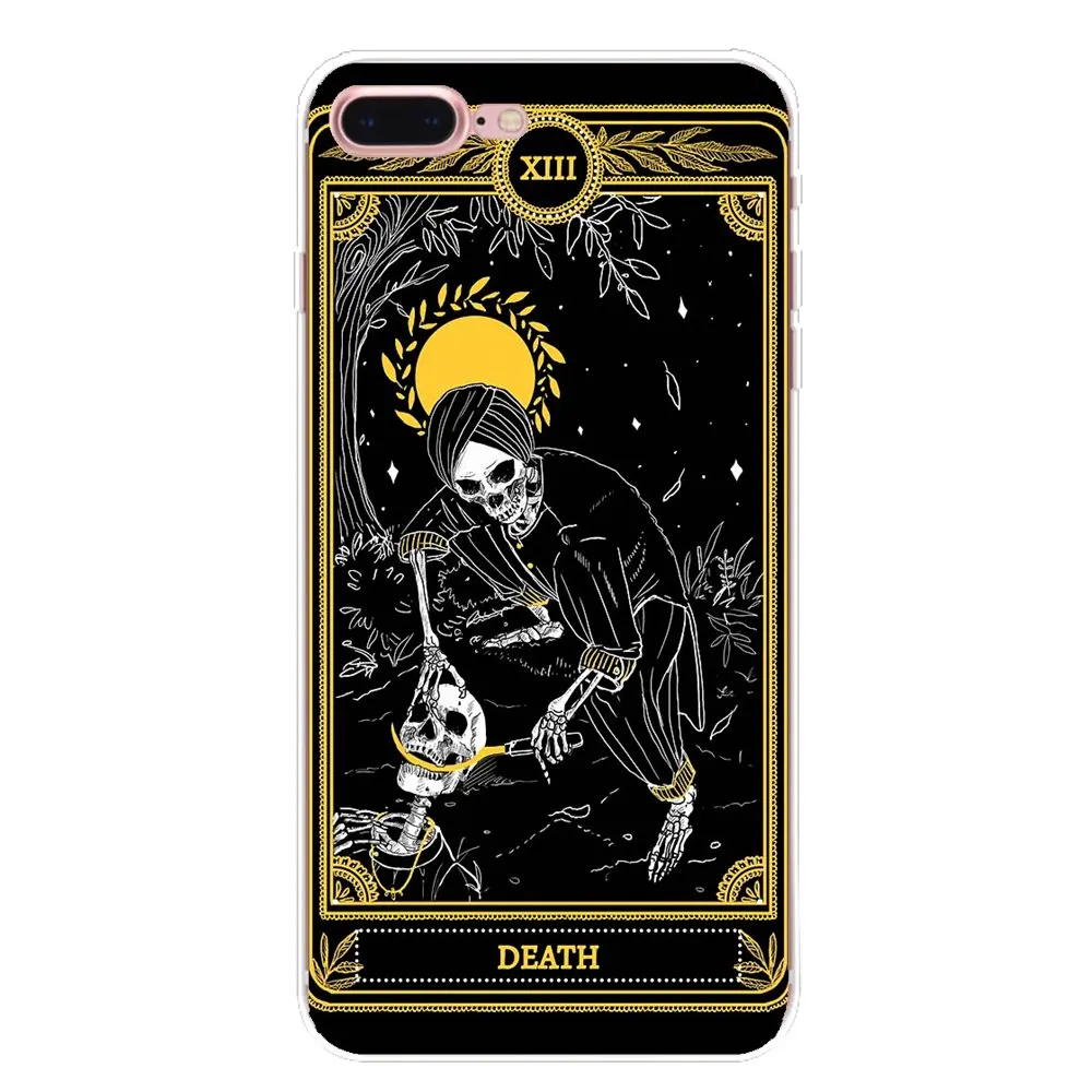 For Xiaomi Redmi 4 3 3S Pro Mi3 Mi4 Mi4i Mi4C Mi5 Mi5S Mi Max Note 2 Soft TPU Phone Cover cool card black The Marigold Tarot |