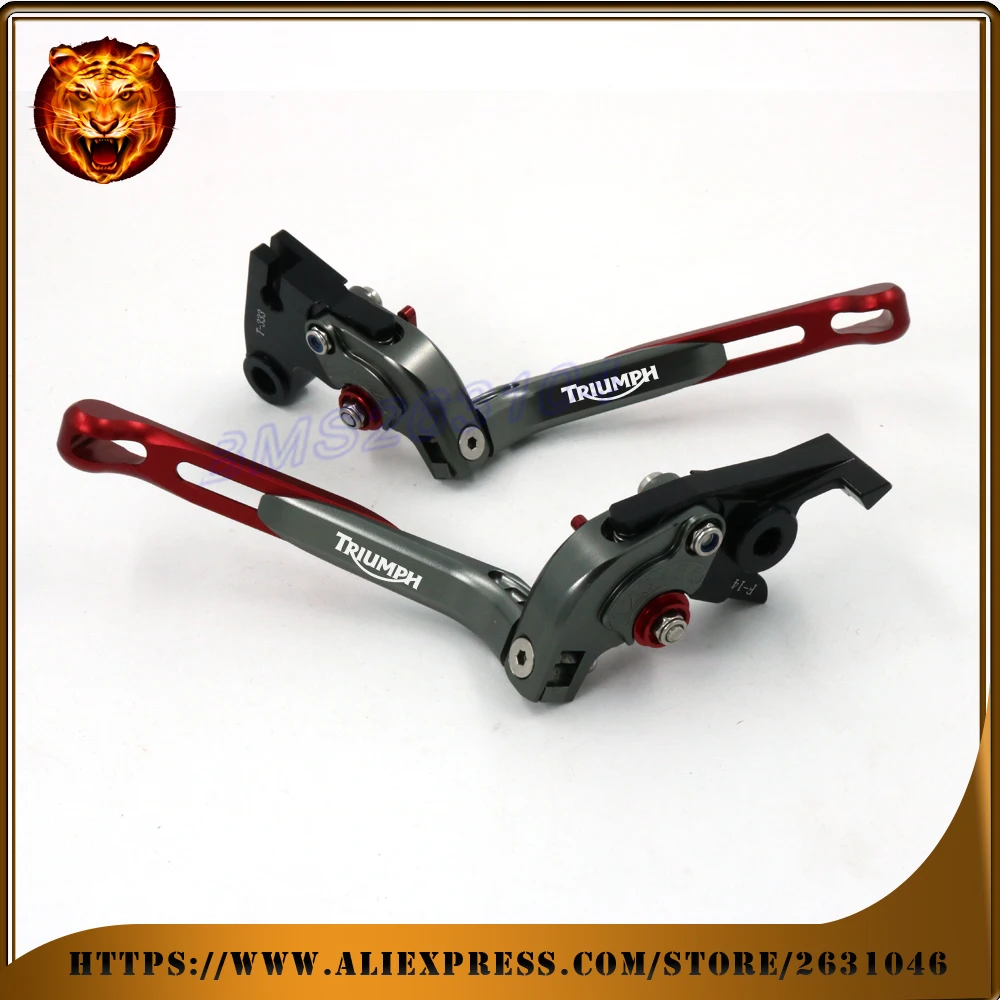 Регулируемый складной выдвижной тормозной рычаг сцепления для TRIUMPH Bonneville/SE/T100/Black