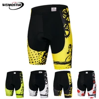weimostar 5 color tight cycling shorts men summer 4d gel pad shockproof mtb bike shorts downhill bicycle shorts bermuda ciclismo