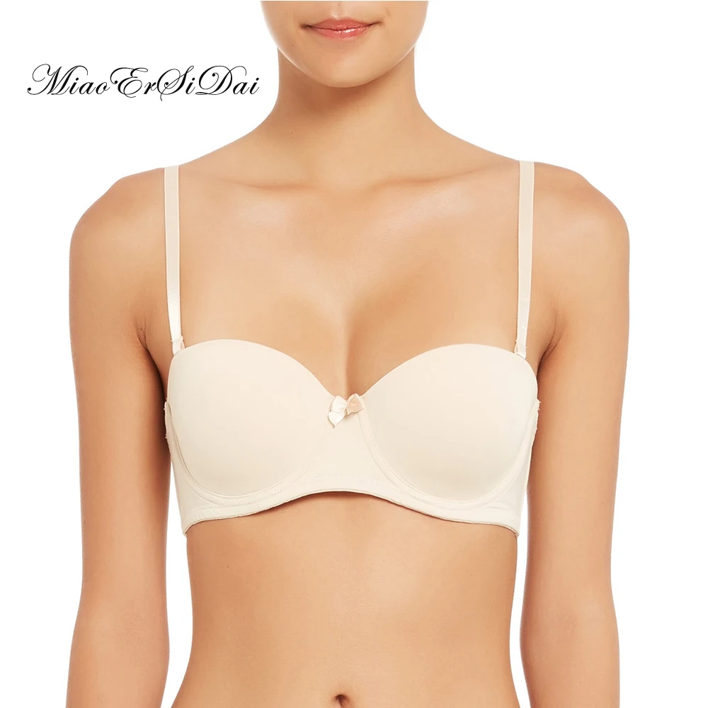 Женский Повседневный бюстгальтер без бретелек 6 способов ношения черный