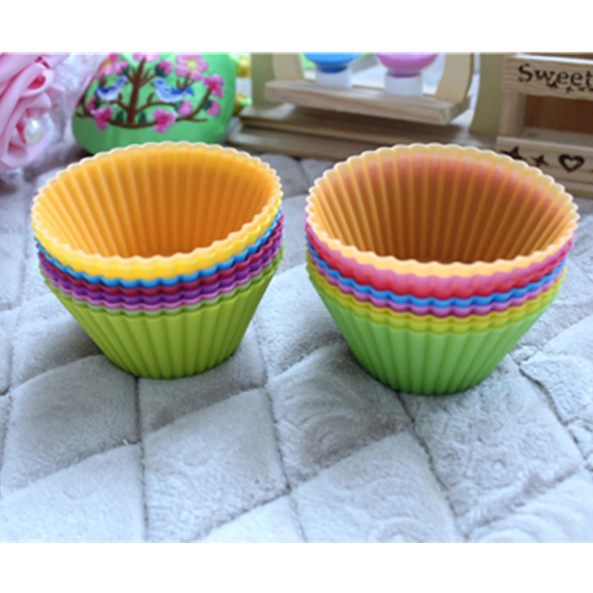Набор из 8 шт. (1 дюжина) круглых форм силиконовых для выпечки торта Форма желе
