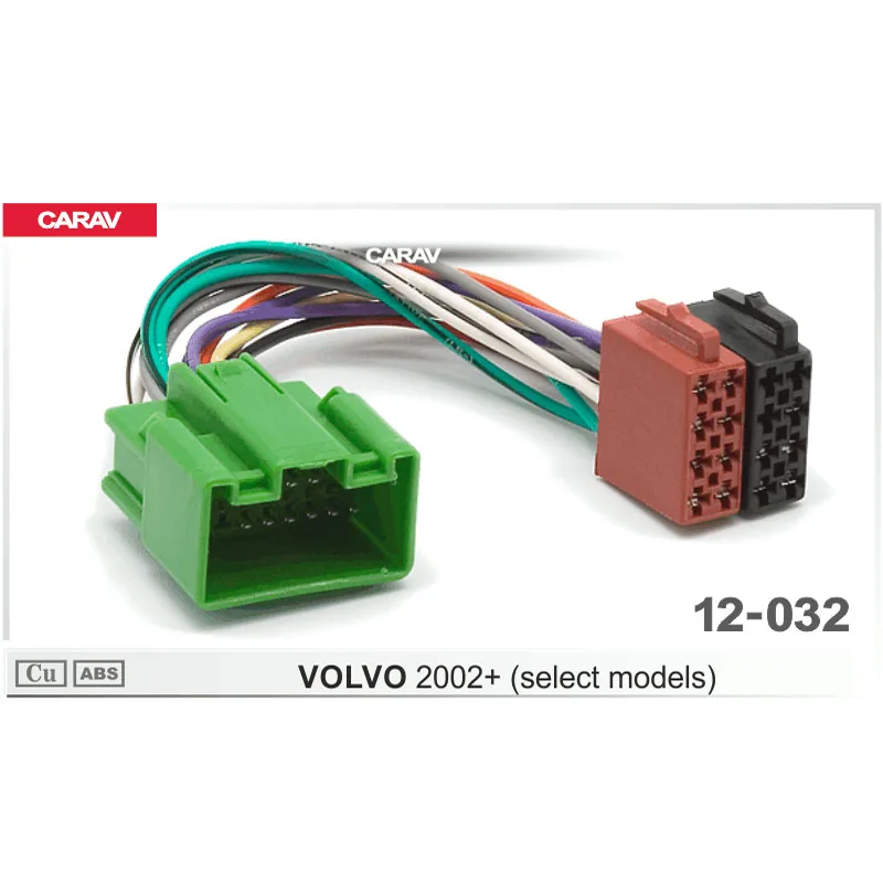 CARAV 12-032 ISO радио для VOLVO 2002 + (выбранные модели) Проводка F-образный провод кабель