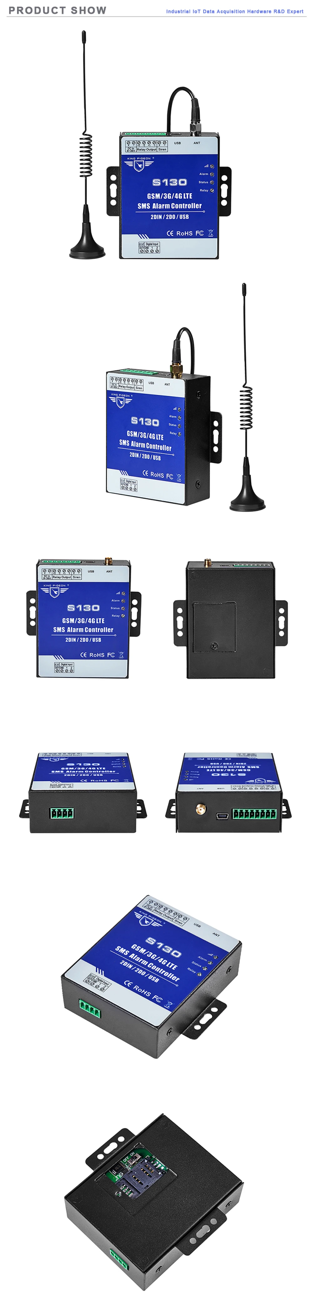 GSM 3g 4G пульт дистанционного управления Лер сигнализация датчик утечки воды детектор Умная автоматическая система мониторинга SMS контроль S130