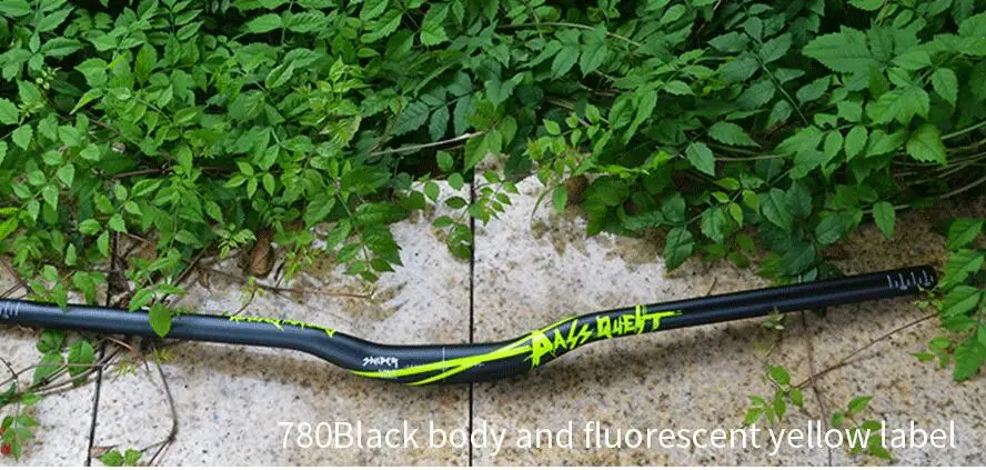 1 шт. 720 мм и 780 мм руль для велосипеда MTB AM DH FR ENDURO руль для велосипеда 8 цветов - Цвет: 780mm black yellow
