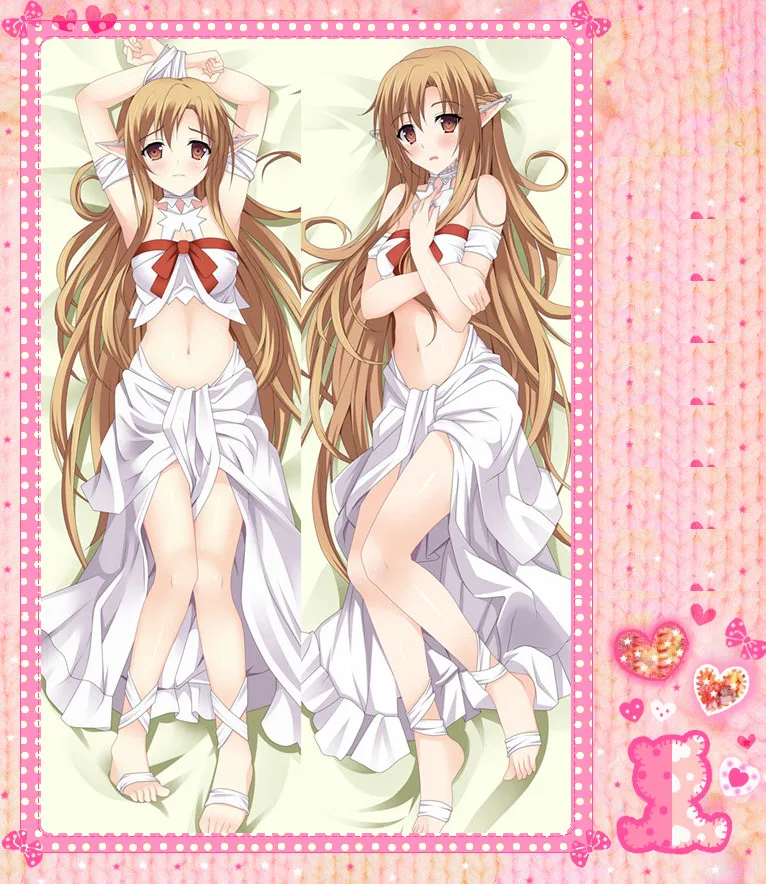 

Аниме мультфильм меч искусство онлайн двойной подушкой Обнимая наволочка персиковая кожа 2 способа No.11050