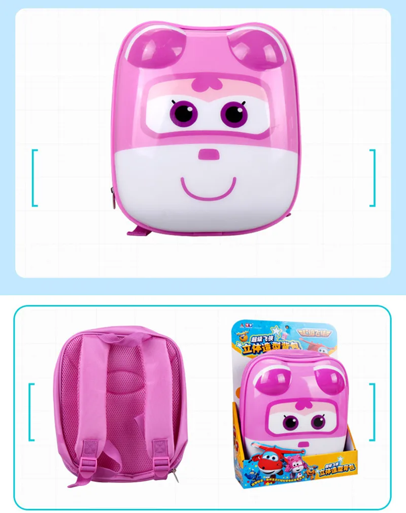 Super Wings 3D Lovely Action Figures School Backpack Toys &amp Hobbies Baby Kindergarten Study Stationary Anime Series Movie TV | Игрушки и