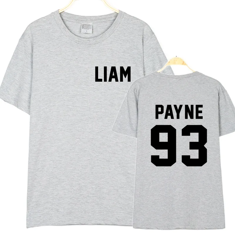 Футболка с принтом Лиама пэйне стильная повседневная рубашка двух сторон цвет