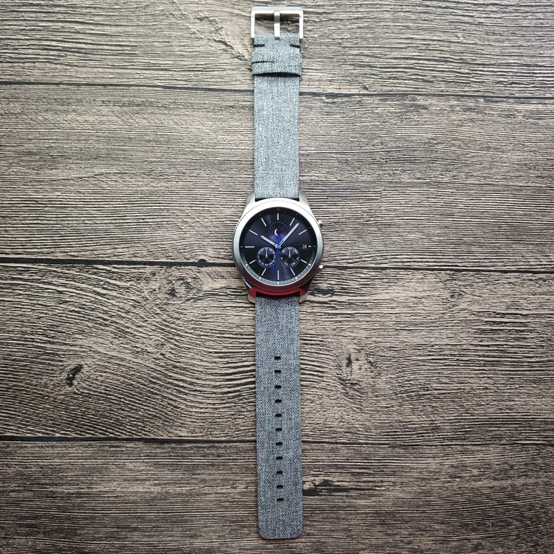 Для Samsung Galaxy S3 холщовый ремешок с пряжкой для часов Huawei Watch 2 pro Wist браслет Huami Amazfit 1