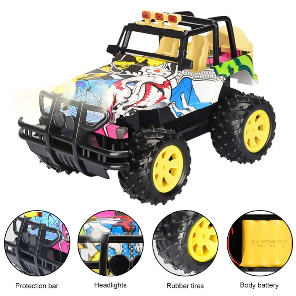 1/14 RC автомобиль пластиковый альпинистский 4x4 привод Бигфут граффити Автомобиль