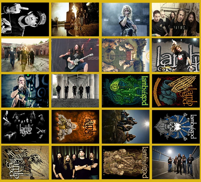 Lanchenyi ручная работа рок-группа Lamb of God Классическая серия стикер 20/шт ПВХ