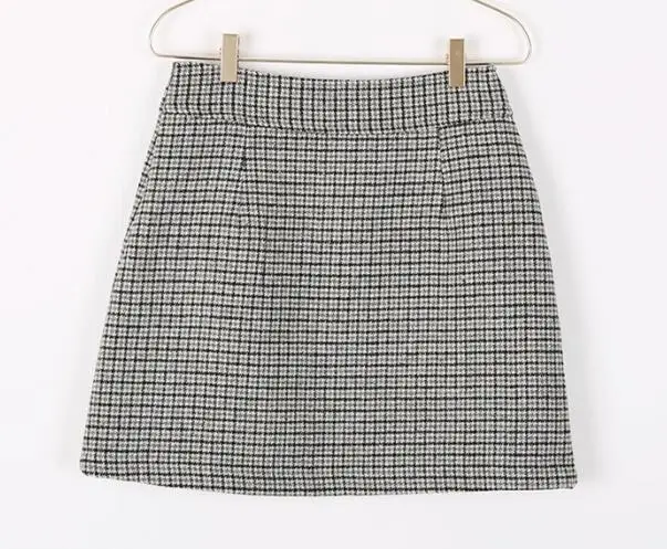 cute skirt Юбки с эластичной резинкой на талии; Новинка; Лидер продаж; женские милые клетчатые юбки в Корейском стиле с высокой талией; 1102 - Color: cute skirt