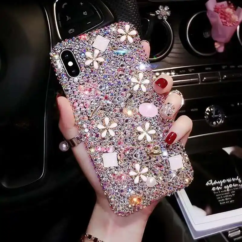Настроены для huawei P30 P20 Pro P10 P9 плюс P8 Lite полный Jewelled со стразами случае блестящая