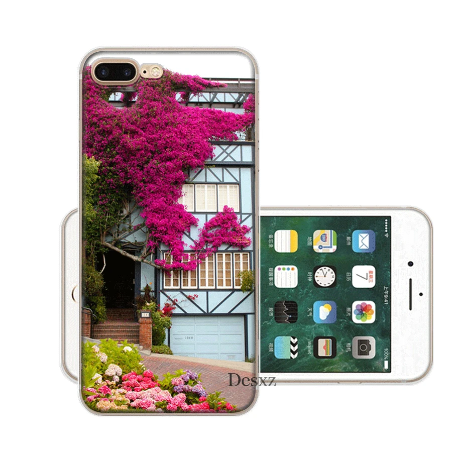Чехол Desxz цветы и дом для iPhone 7 8 6 6s Plus 11 Pro X XR XS Max 5 5S SE |