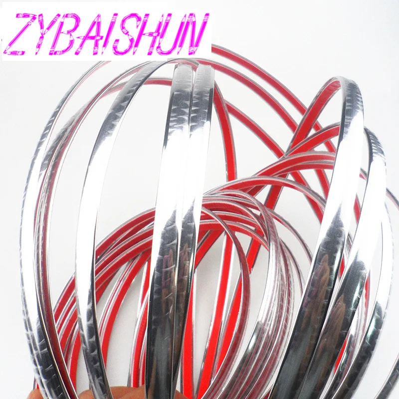 10mm x 15m car chrome hair styling tools decoration band decoration for Peugeot 206 207 208 301 307 308 407 2008 3008 4008