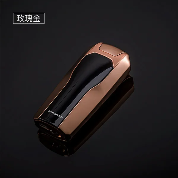 golden Подвешивающее зажигание Arc электронная USB электрическая Предотвращающая потерю Зажигалка для подарка на день рождения и свадьбу зажигалки с bluetooth - Цвет: golden