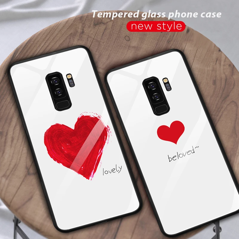 Case for Samsung Galaxy S8 S 8 8S SM G950F G950FD Tempered Glass Back Cases Cover Shell SM-G950F SM-G950FD Silicone Coque |
