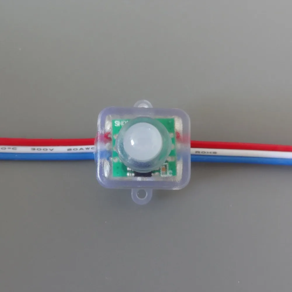 Пиксельный модуль T1515 WS2811 12 мм 200 шт. 1 светодиодный пиксельный F8 RGB узел IP68