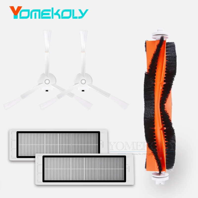 Запасные подушечки для Xiaomi Mijia/Roborock пылесос 1 шт. основной щетки 2 HEPA фильтр сбоку