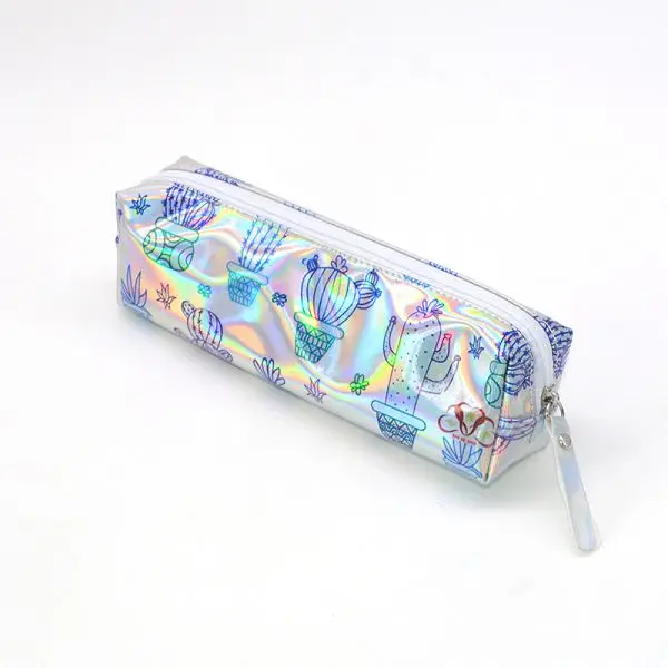 Cactus D Карандаш кактус чехол Trousse Scolaire Estuche Единорог Escolar школьный пенал для карандашей Фламинго Альпака Estuches Laser Scolaire Stylo - Цвет: Cactus D