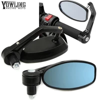 78 22mm motorcycle aluminum moto rearview mirror rear view handle bar end black side mirrors monster4006009001100 m400 m900